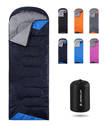 Sleeping Bags for Adults Warm Weather -Backpacking Ultralight Waterproof Sleeping Bag for Boys Girls Youth for Camping Hiking Outdoor Travel Hunting with Compression Sack