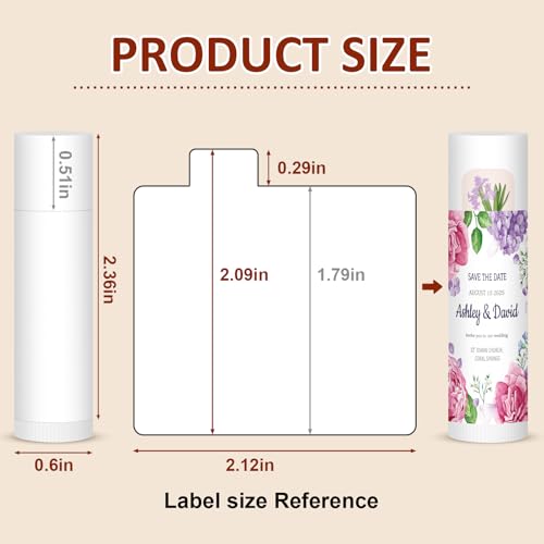 350 Pack Lip Balm Unlabeled, Natural Lip Balm Bulk Blank Tube, Personalized Lip Balms for Party Favors Adults and Bridal Shower Favors or Baby Shower Gifts-7 Flavors