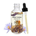 NP NATURES PHILOSOPHY Blue Lotus Multi-Use Oil for Face, Body and Hair - Organic Plant Fragrant Essential Oil for Dry Skin, Scalp and Nails - 2 Fl Oz