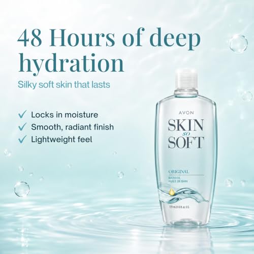 Moisturizing Body Oil with Jojoba - 24.6 oz Bath Oil for Dry Skin
