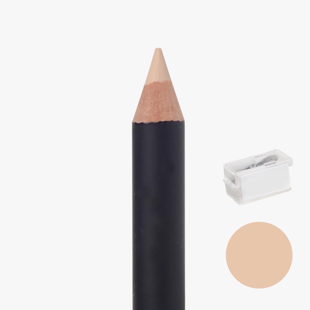 [K-Beauty Makeup] Courcelles Concealer Pencil CC706/CC707/CC708, Hard type-Natural Cover, light, medium, dark beige (CC708-Dark Beige+Sharpener)