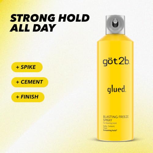 Got2B Glued Blasting Freeze Hairspray 12 oz 2-Pack Strong Hold, Extreme Style
