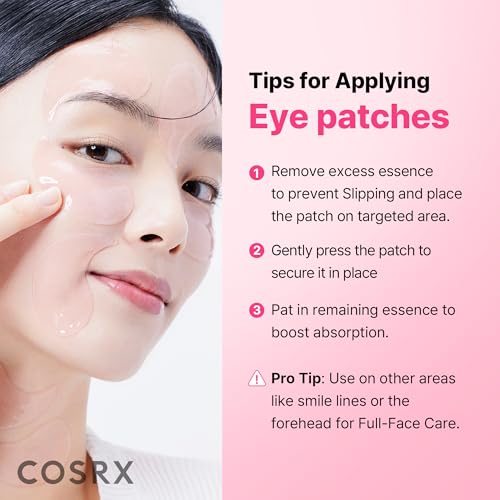 COSRX Pink Peptide Collagen Eye Patches (60) | Hydrogel Undereye Mask