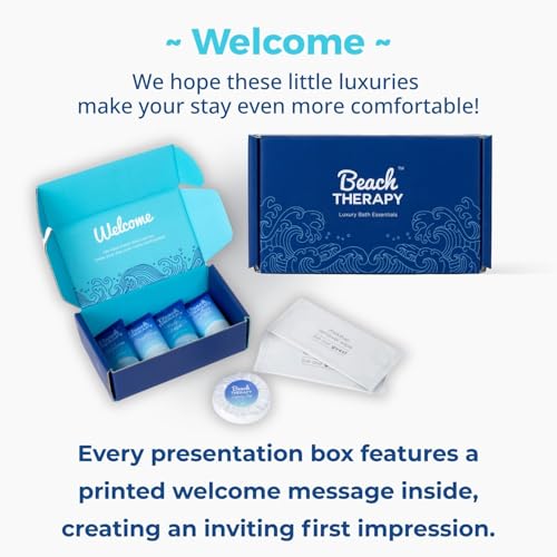 Beach Therapy Hotel Amenity Kit Box - 20 Guest Toiletry Sets