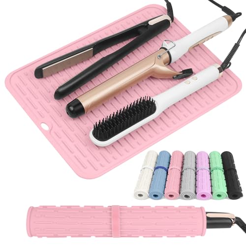 Heat Resistant Silicone Mat for Hair Tools 14.2" x 11"