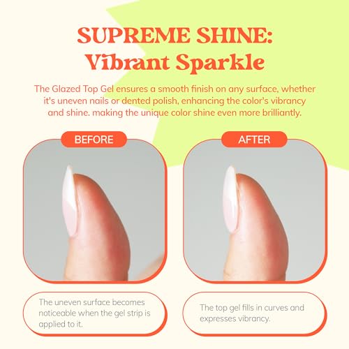 Heyhae Essentials Bundle - Semi Cured Gel Nail Strips (Hey, Sleepover Tonight?) + Top Gel [2 Pack]