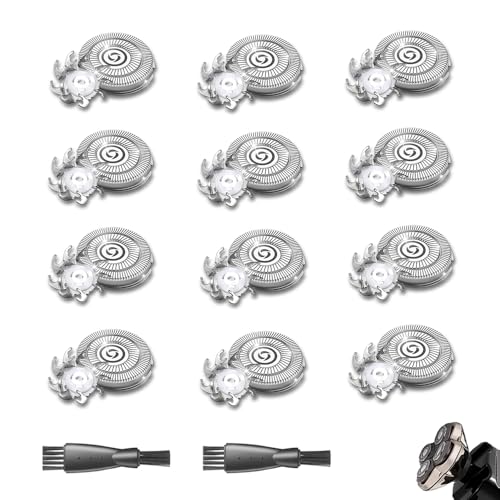 12 PACKS Head Shaver Replacement Heads Compatible with Skull Shaver Pitbull Gold PRO, Pitbull Silver PRO, Palm, Pitbull Platinum PRO, Sk-ull Shaver Pitbull Gold PRO Shaver Replacement Blade
