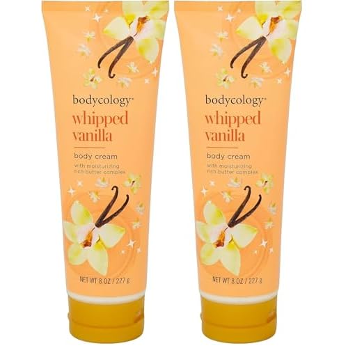 Bodycology Whipped Vanilla Body Cream Women 8 oz (Pack of 2)