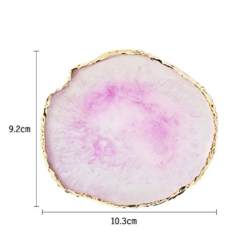 Pink Resin Nail Art Palette - Mixed Color Nail Polish Painting Palette 3#