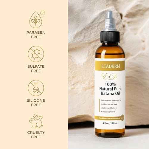 Raw Batana Oil for Hair Growth - Natural Hair Growth Oil & Hair Care Solution for Stronger, Thicker Hair - Stimulates Regrowth, Nourishes & Repairs Damage - Miskito & Honduran Hair Formula