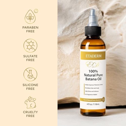 Batana Oil for Hair Growth - Pure Cold-Pressed, 4 Fl Oz