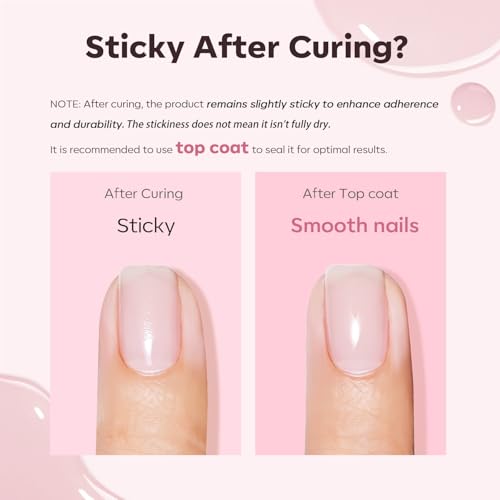 modelones Builder Nail Gel Set, 6 Colors 8-in-One, Jelly Pink & 6 Colors Aurora Shimmer Glitter Gel Polish Kit Blue Green Purple