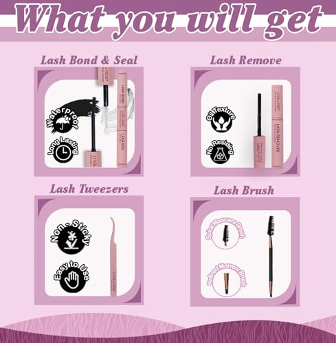 LuxMeStar DIY Lash Extension Kit 320pcs Cluster Lashes 9-16mm
