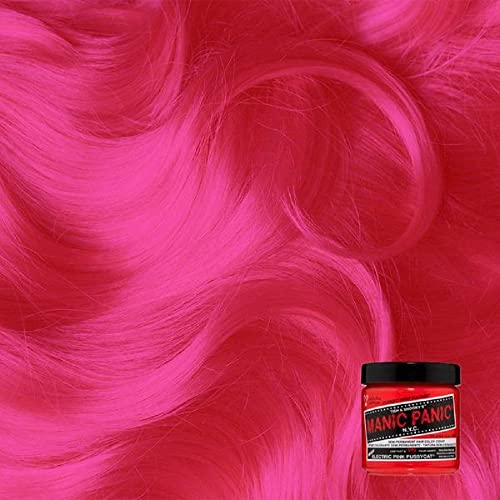 Manic Panic Electric Pink Pussycat Hair Dye - Semi-Permanent Neon Pink, 4 oz