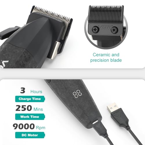 VGR 640 Professional Cordless Hair Clipper Set for Men