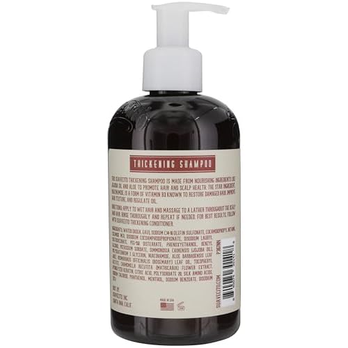Suavecito Hair Thickening Shampoo With Niacinamide For Thinning Hair - Vitamin B3 Shampoo Repairs Damaged Hair, Improves Health And Fights Hair Loss