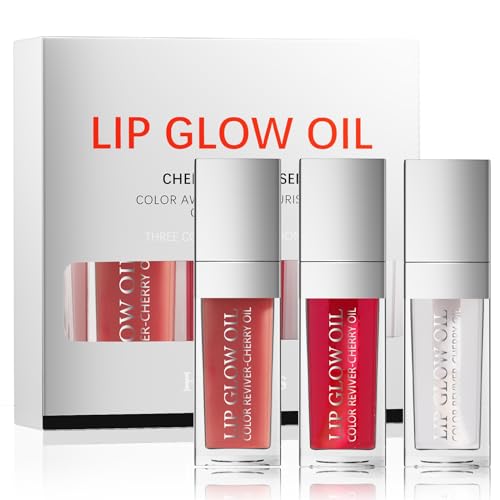 Plumping Lip Oil Gloss - 3 Color Hydrating Tinted Balm