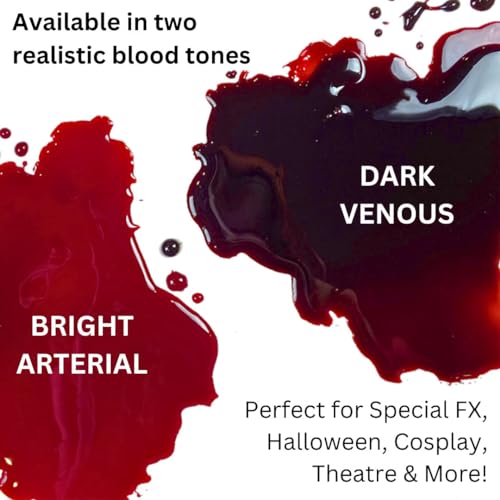 Mehron Makeup Stage Blood | Edible Fake Blood Makeup for Stage, Costume, Cosplay (1oz.) (Dark Venous)