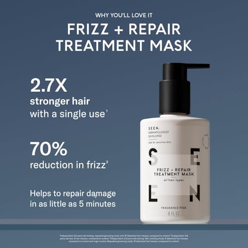 SEEN Frizz Repair Treatment Mask - Fragrance-Free Hair Care
