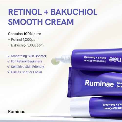 Retinol 0.1% + Bakuchiol 0.5% Dual Cream | Anti-Aging Cream for Face, Neck & Eyes | Fades Pigmentation, Dark Spots & Wrinkles | Korean Gentle Daily Skincare (30ml / 1.01 fl oz)