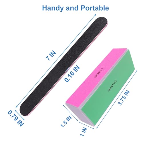 Professional Nail File and Buffer Set - 12 Piece Manicure Kit