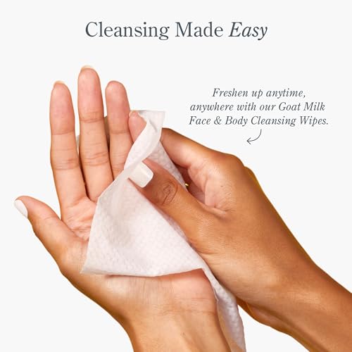 Beekman 1802 Goat Milk Makeup Remover Wipes, 30 Count