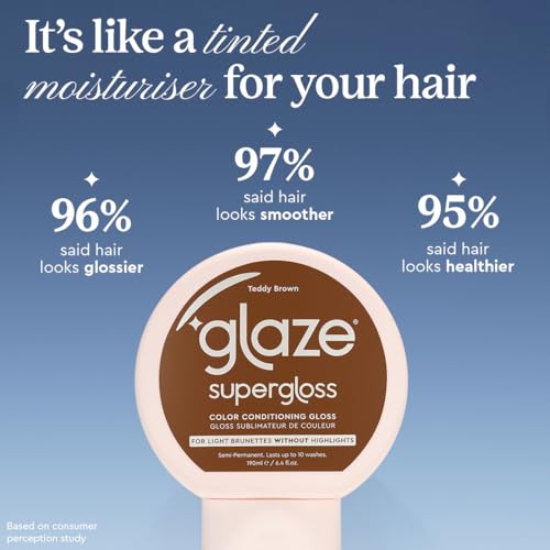 Glaze Supergloss Teddy Brown Semi-Permanent Hair Gloss - 6.4 fl oz