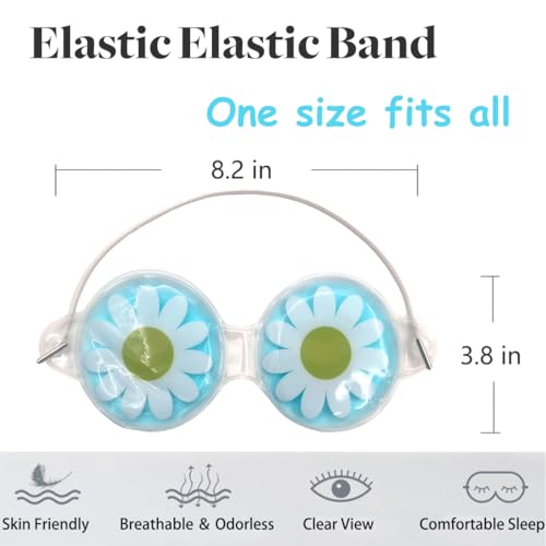 Reusable Gel Eye Mask for Hot Cold Therapy - 5 Pack