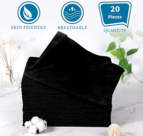 Boao 20 Pack Disposable Massage Table Sheets 31x71 Black
