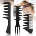 Stylemate 3-Piece Men's Hair Styling Comb Set – Wide Tooth & Fine