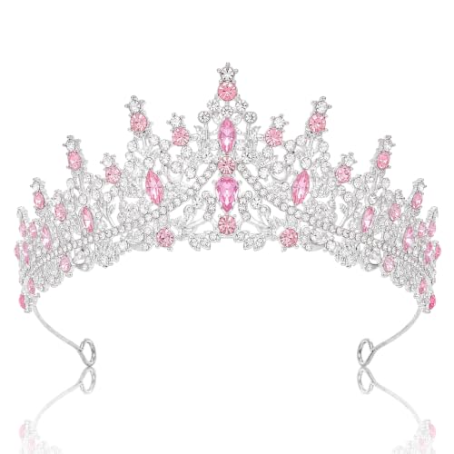 Queen Crown Rhinestone Tiara for Women - Bridal & Party Accessory