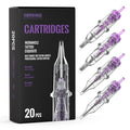 Wormhole Tattoo Cartridge Needles 20pcs Mixed Sizes 3RL 5RL 5RM 7RM