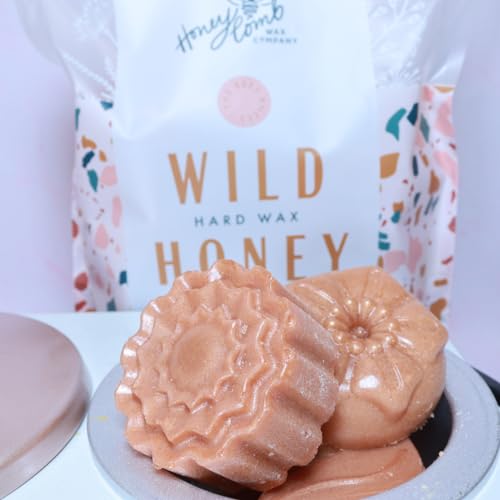 Honeycomb's Professional Hard Wax, All-Purpose, No Strips Needed, Solid Wax Honey Smooth Texture, Easy Removal, Peel-Off Wax (Wild Honey, 35.2 Ounce (Pack of 1))