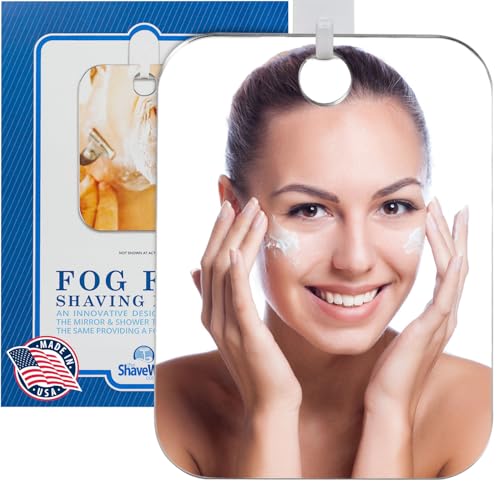 Shave Well Fogless Shower Mirror 6x4 | Anti-Fog Shaving Mirror
