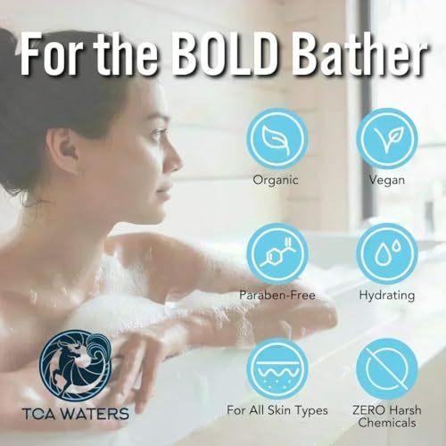 Debonair Bubble Bath ? Jasmine & Teakwood ? Bold, Sophisticated Scent, Sulfate-Free, Sensual Bath Soak ? 12 fl oz ? TOA Waters