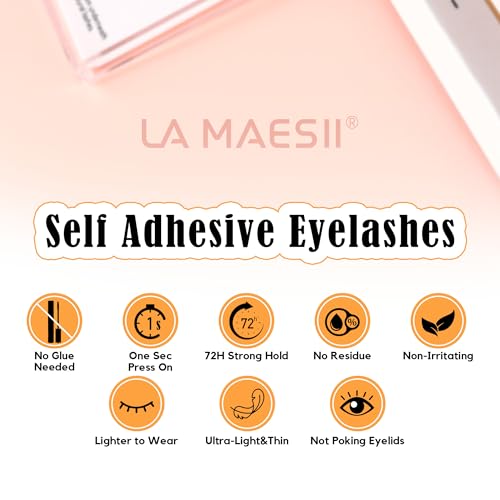 LA MAESII Self Adhesive Lash Clusters - Pre-Glued Wispy