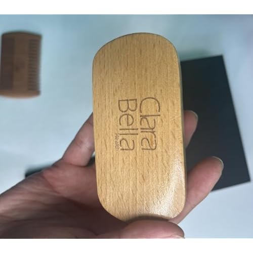 Premium Beard & Mustache Grooming Kit: Boar Bristle Brush & Wide Tooth Comb - Tame & Style Your Facial Hair - Achieve a Flawless Look - for Men - Order Now!