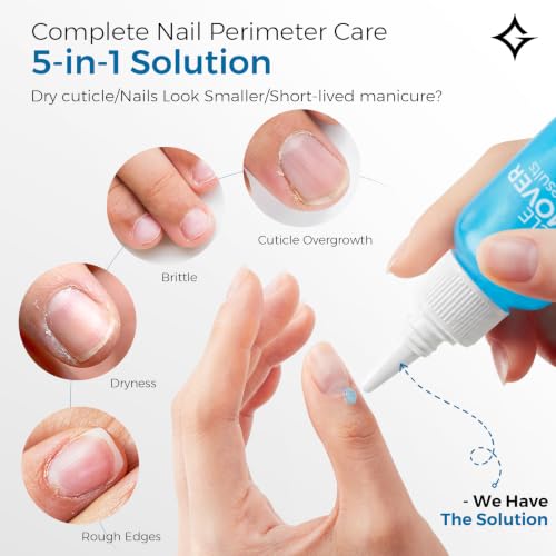 Glamonade Clear Cuticle Remover Gel 15ml - Fast Nail Art Cuticle Removal