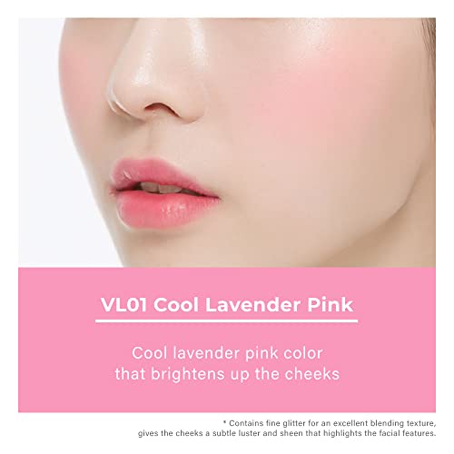 A'PIEU Juicy-Pang Jelly Blusher [VL01] ? Soft Touch Blush for Cheek with Combined Cream & Powder Texture for Natural Dewy-Finish, No Fall-Out. 0.17 oz