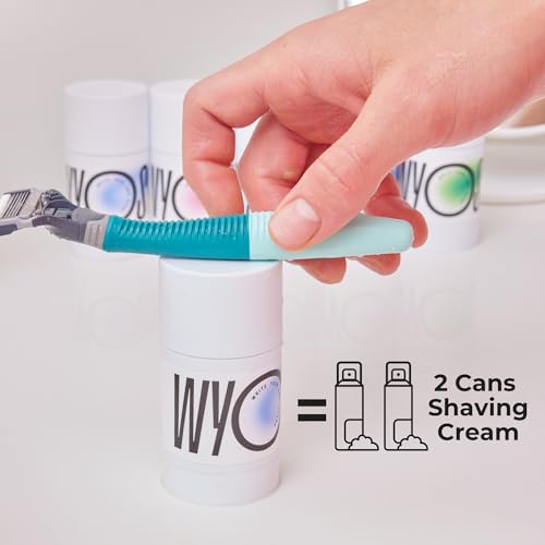 WYOS Shave Stick for Men ? Hydrating Glycerin Formula for Sensitive Skin, Smooth Glide for a Close Shave, Solid Shaving Cream Stick, Hands-Free, No Mess, Leak-Proof & TSA-Friendly