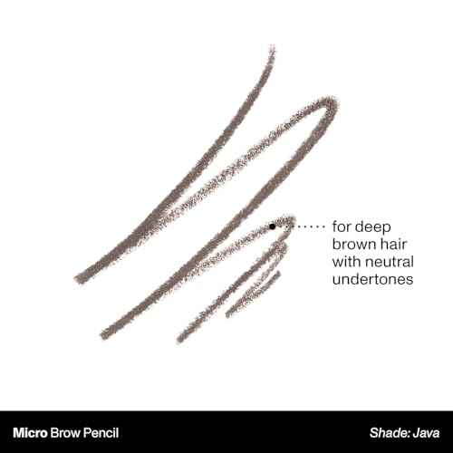 Morphe Micro Dual Eyebrow Pencil - Dual-Ended Brow Pencil Featuring a Retractable, Ultra-Precise, Pointed Tip - Richly Pigmented, Smooth-Gliding, Long-Lasting Wax Formula - Java (0.003 oz)
