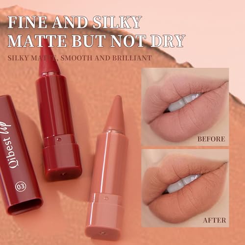 6-Piece Ombre Lipstick & Lip Liner Set - Waterproof Matte