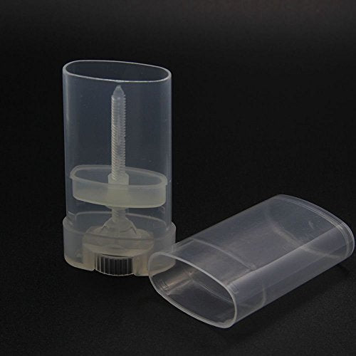 15ml Clear Empty Refillable Deodorant Lip Balm Tubes - 5 Pack