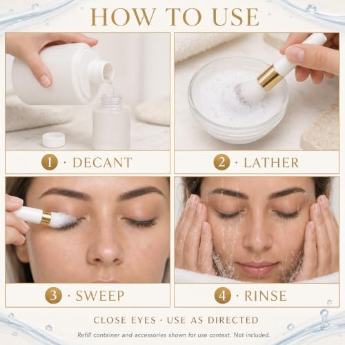 Unscented 2L Lash Shampoo Bulk Eyelash Extension & Sensitive Skin Cleanser
