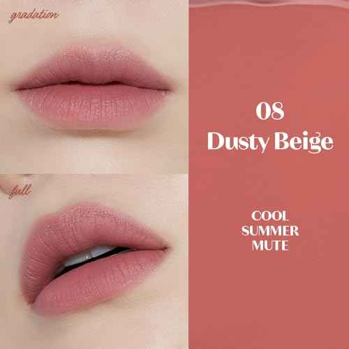 ETUDE Fixing Tint #08 Dusty Beige (4g) | Long Lasting High Pigmented Liquid Lipstick | Waterproof Lightweight Matte Finish Lip Stain | Full Coverage | Korean Makeup, Kbeauty