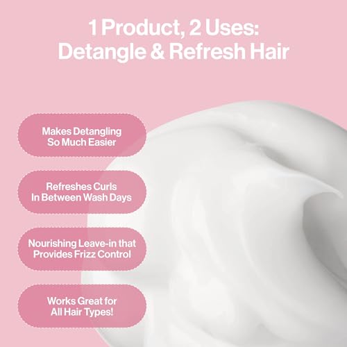 Rizos Curls Refresh & Detangle Spray - Coconut Oil Leave-In Conditioner