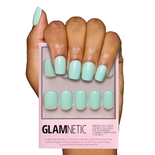Glamnetic Soft Teal Press On Nails - 30 Piece Kit