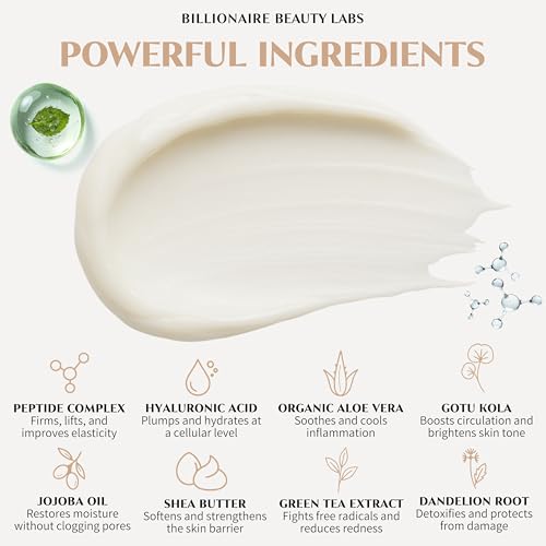 Collagen Booster Peptide Face Cream w Hyaluronic Acid ? Peptide Face Moisturizer for Women, Hydrating, Non-Greasy, for Firming, Smoothing, Younger-Looking Skin, Fragrance-Free