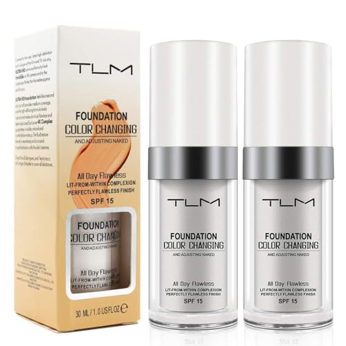 Colour Changing Foundation with SPF15 Sunscreen - 2 Pack