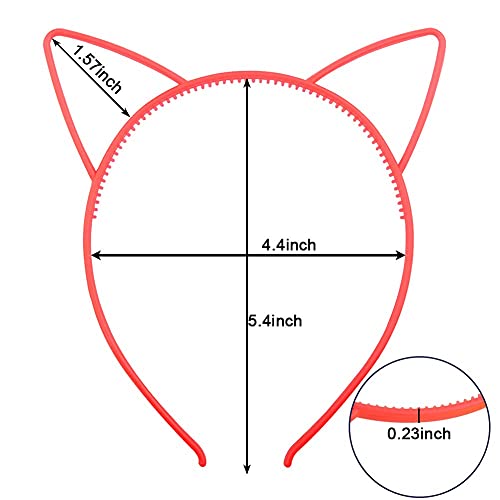 Glow in the Dark Cat Ear Crown for Birthday & Halloween Parties